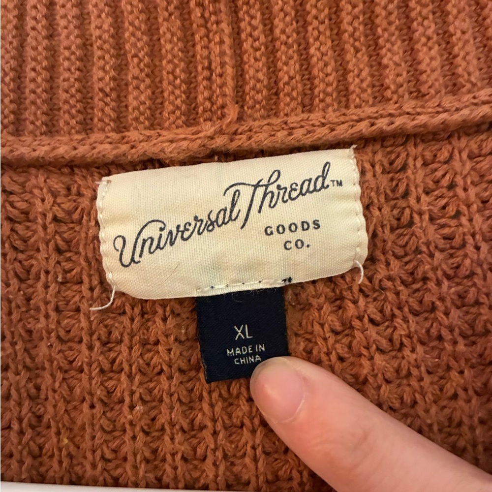 Universal Thread Rust Open-Front Cardigan - Picture 2 of 4